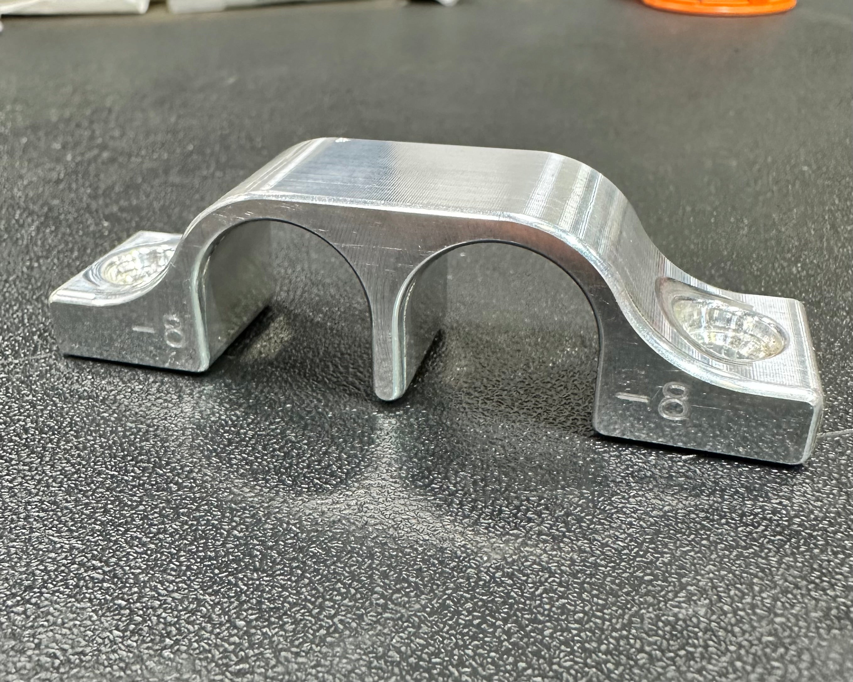 Dual AN8 Fuel Line Bracket - 3 Pack – BILLET MAFIA