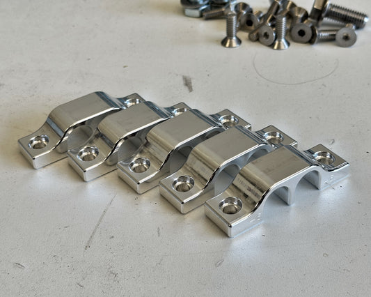 Dual AN6 Fuel Line Bracket - 3 Pack